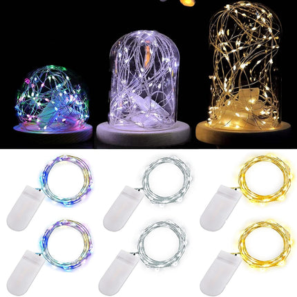 6 Pack Battery Fairy Lights 7ft 20 LED Mini String Lights for DIY Decor