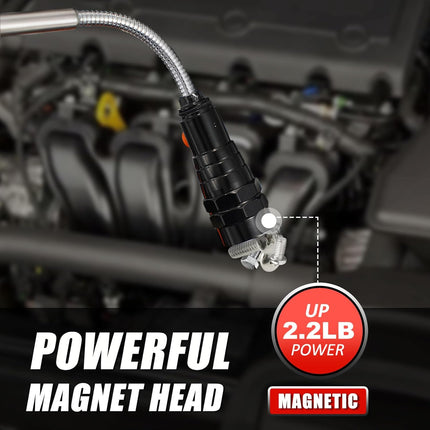 Magnetic Pickup Tool with LED – Telescoping Gadget Gift for Dad & Men