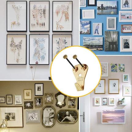 125-Piece Heavy Duty Picture Hanging Kit, Holds 10-100 lbs, Nails Included