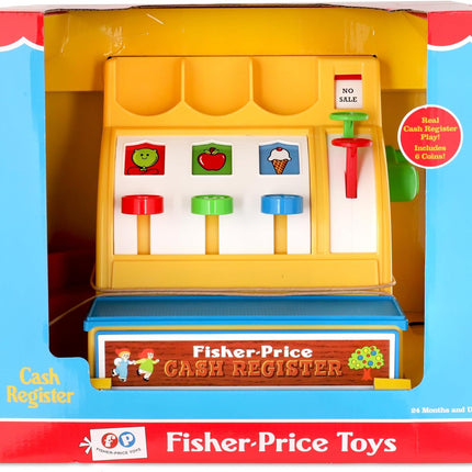 Fisher Price Retro Cash Register Classic Preschool Toy for Kids Ages 2+