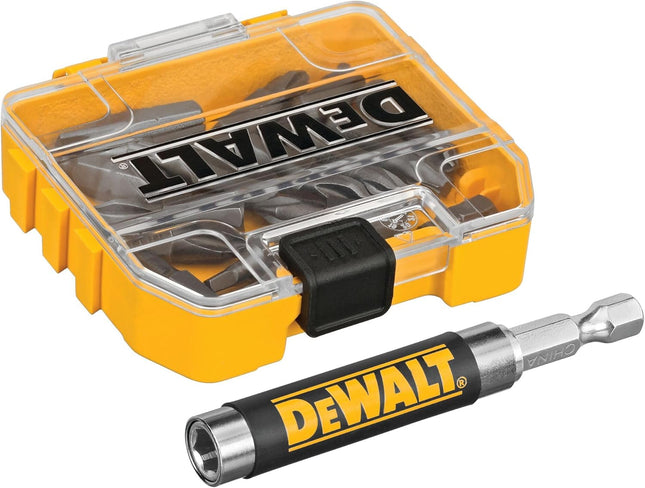 18 pc. Magnetic Drive Guide Set – Yellow, Compact for Easy Use (DWAF2058CS)