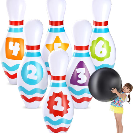 Giant Inflatable Bowling Set for Kids Adults Party Games Indoor Outdoor Fun