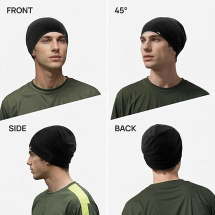 3 Pack Cooling Skull Caps for Men and Women Breathable Sweat Wicking Helmet Liners
