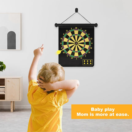 Dart Board Game Set with Magnetic Darts for Family Play and Game Room