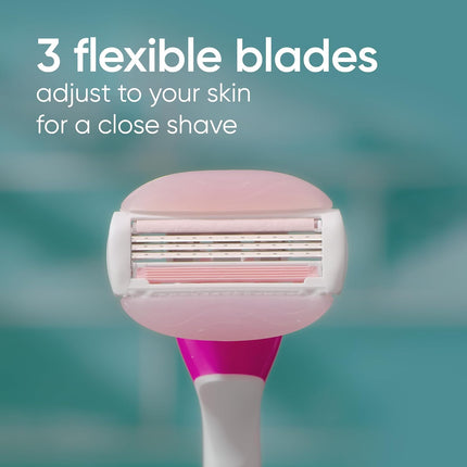 Smooth Shave Women’s Razors – ComfortGlide, White Tea Scented, 2 Count