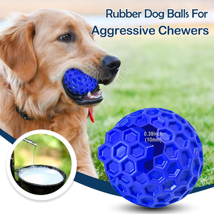 Rubber Dog Balls for Large & Medium Dogs – 2-Pack Indestructible Chew Toys