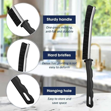 12 Pack Crevice Cleaning Brush, Heavy Duty Gap Cleaner with Hard Bristles