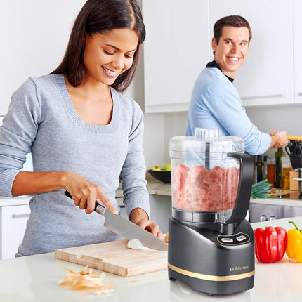 Compact 2-Cup Food Processor 200W for Mincing, Grinding and Pureeing