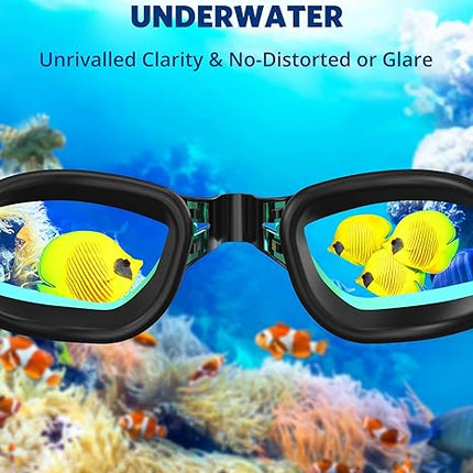 Swim Goggles for Adults, Men, Women & Youth with No-Leak Full Protection