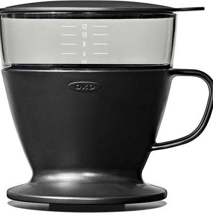 Matte Black Pour Over Coffee Brewer – Easy Brew, Water Tank Included