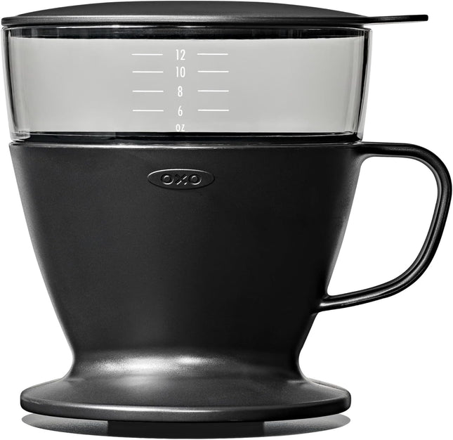 Matte Black Pour Over Coffee Brewer – Easy Brew, Water Tank Included