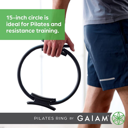 Pilates Fitness Ring with Padded Handles for Thigh Core Resistance Training