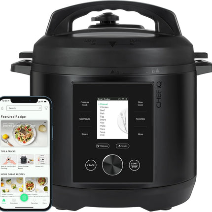 6 Quart WiFi Pressure Cooker with Built in Scale and 500 Recipes