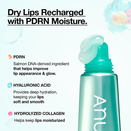 PDRN Lip Serum 0.33oz, Salmon DNA Hyaluronic Acid Collagen Hydrating Lip Care