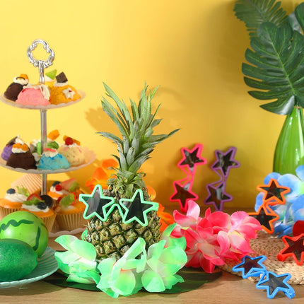 6-Set Christmas Pineapple Table Centerpieces – Tropical Luau Party Decorations