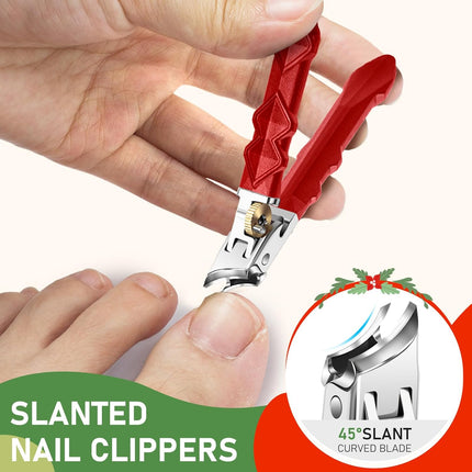 2025 Holiday Nail Clippers – Heavy Duty Wide Jaw Clippers for Tough Nails