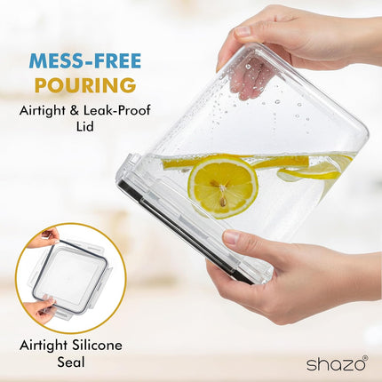 Flour & Sugar Storage Containers Set – 3-Piece, Airtight, BPA-Free for Kitchen