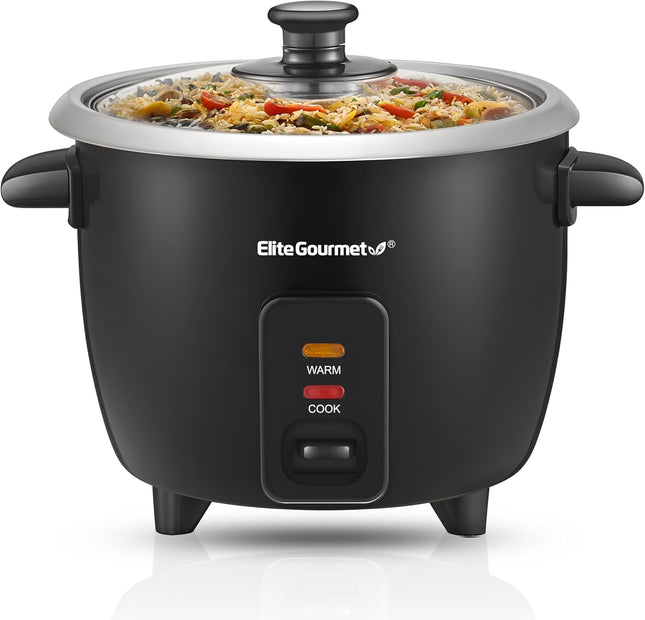 6-Cup Electric Rice Cooker – ERC003BX, Keep Warm, Soups, Stews & Cereals