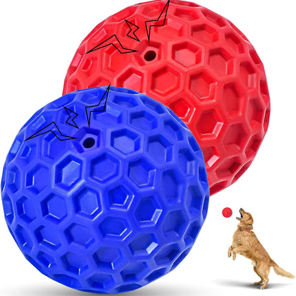Rubber Dog Balls for Large & Medium Dogs – 2-Pack Indestructible Chew Toys
