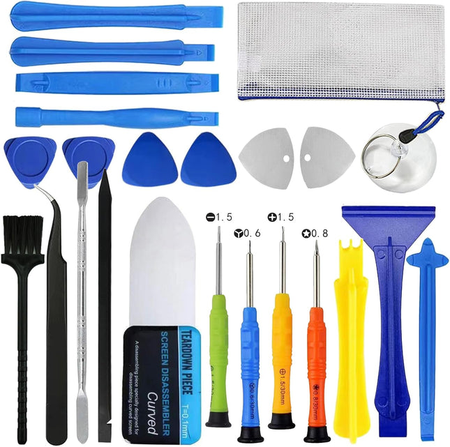23-Piece Cell Phone Repair Tool Kit – Spudger, Pry Tools, Screwdrivers & Tweezers