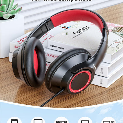 Kids Wired Headphones – Lightweight Toddler Headset for School & Tablet Use