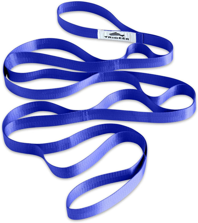 Stretching Strap with Loops for Yoga Physical Therapy Rehab Leg Stretches