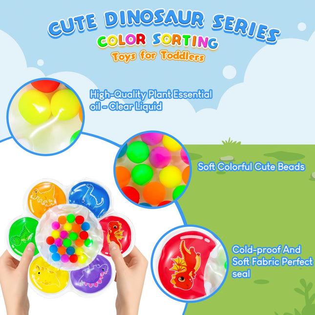 Color Sorting Sensory Toy for Kids – Montessori Fine Motor Skills & Autism Activity