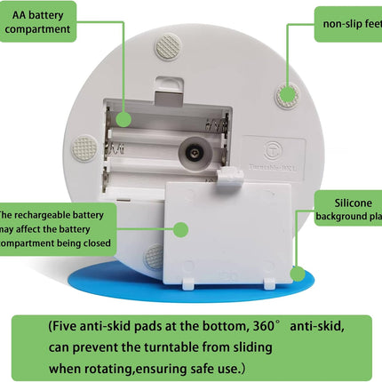 Turner Cup Rotating Display Stand – 360° Automatic Tumbler Turntable
