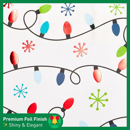 30-Pack Small Christmas Gift Bags Includes Tissue Paper, Holiday Party Favor