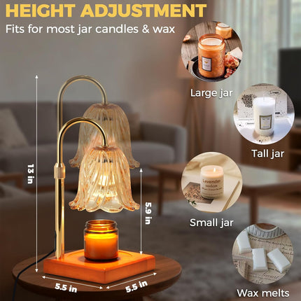 Candle Warmer Lamp with Timer – Dimmable Wax Melt & Jar Candle Warmer