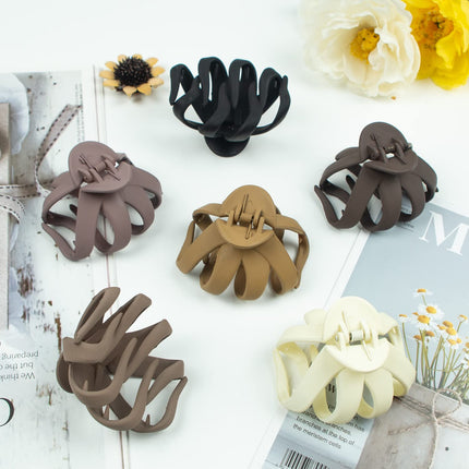 2.8" Octopus Hair Clips for Women, Matte Claw Clips for Thin & Fine Hair, Non-Slip Strong Hold