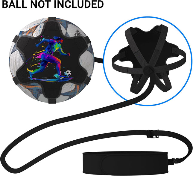 Soccer Training Equipment – Adjustable Waist & Wrist Belt for Kicking & Passing