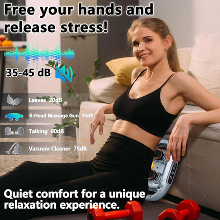 6 Head Massage Gun Deep Tissue 9 Modes Full Body Muscle Relief Tool