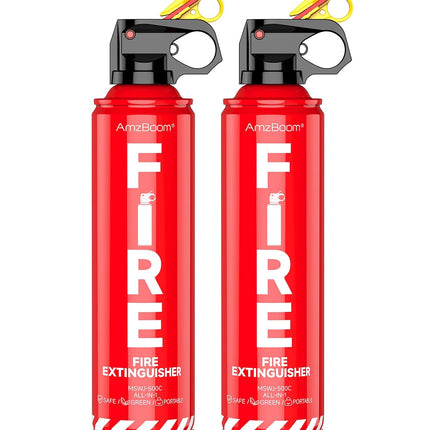 2-Pack Fire Extinguisher – Eco-Friendly, Compact for Home, Kitchen, Car & Grill