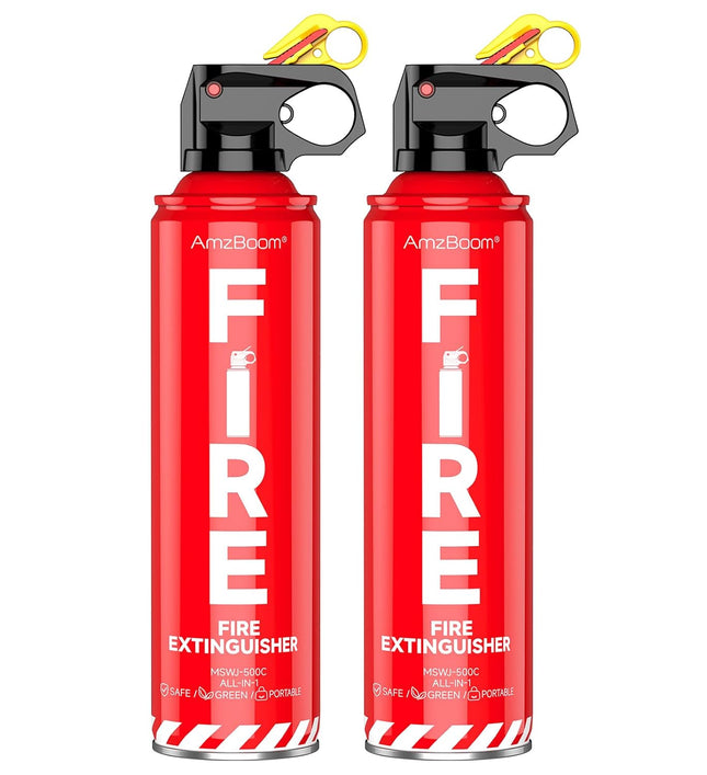 2-Pack Fire Extinguisher – Eco-Friendly, Compact for Home, Kitchen, Car & Grill