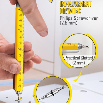 Multitool Pen – Stocking Stuffer for Men, Cool Gadgets & Gifts for Dad, Husband