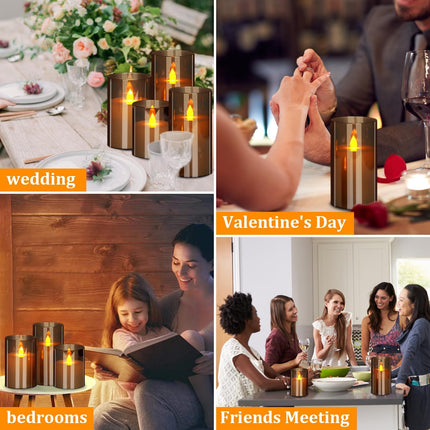 Flameless LED Pillar Candles – 3-Pack with Remote, Timer, Flickering Light