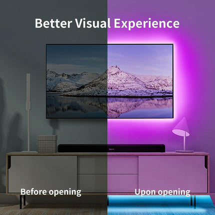 Smart TV LED Backlight 16.5ft Music Sync Lights with App & Button Control