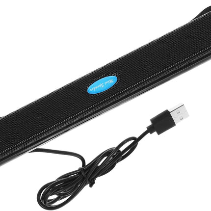 Portable USB 2.0 Sound Bar for TV, PC, Gaming, Projectors, 7.9x1.1 Inch