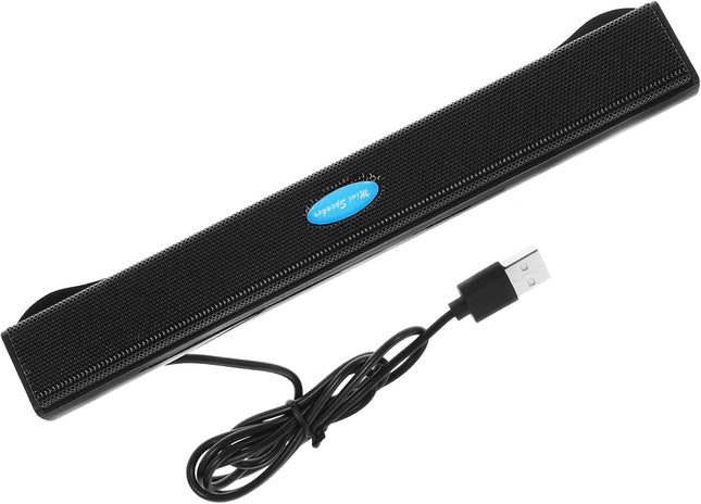 Portable USB 2.0 Sound Bar for TV, PC, Gaming, Projectors, 7.9x1.1 Inch