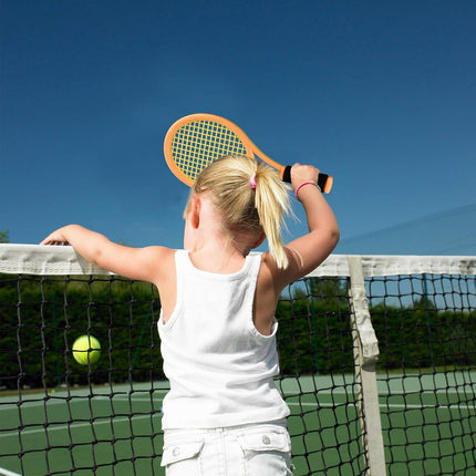 Kids 17in Tennis Racket Set 2 Balls 4 Shuttlecocks Indoor Outdoor Sports Toy