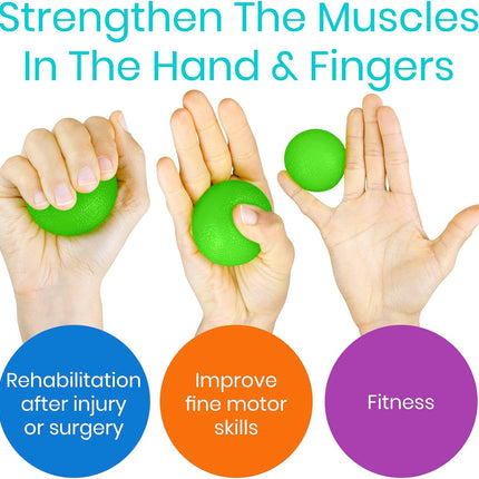 Stress Balls for Hand Therapy Grip Strengthener Finger Wrist Exercise Rehab