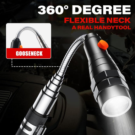 Magnetic Pickup Tool with LED – Telescoping Gadget Gift for Dad & Men