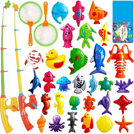 Magnetic Fishing Game Set – Bath & Outdoor Toy for Kids Ages 3–8