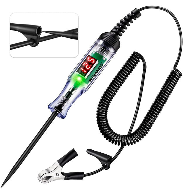 Automotive Test Light – 3-48V LED Voltage Display, Circuit Tester with Polarity Indication