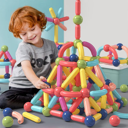 Magnetic Building Blocks 64PCS – STEM Construction Toy for Kids 4–8