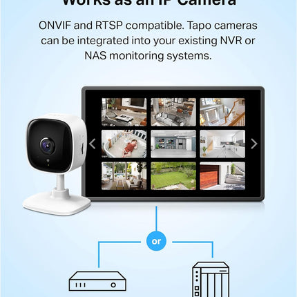 Tapo C100 1080P WiFi Security Camera Motion Detection 2 Way Audio Indoor
