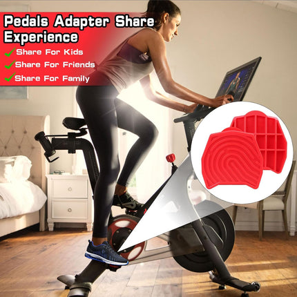 Peloton Bike Pedal Converter Flat Pedals for Regular Shoes Bike & Bike Plus
