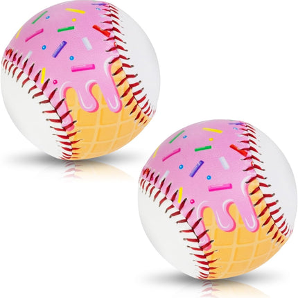 PVC 9in Practice Baseball for Training, Hitting Practice & Player Gifts