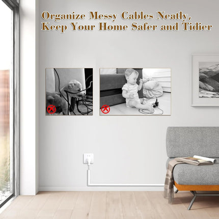 39” Cord Hider for Wall-Mounted TV – Adhesive Silicone Cable Concealer for Home & Office